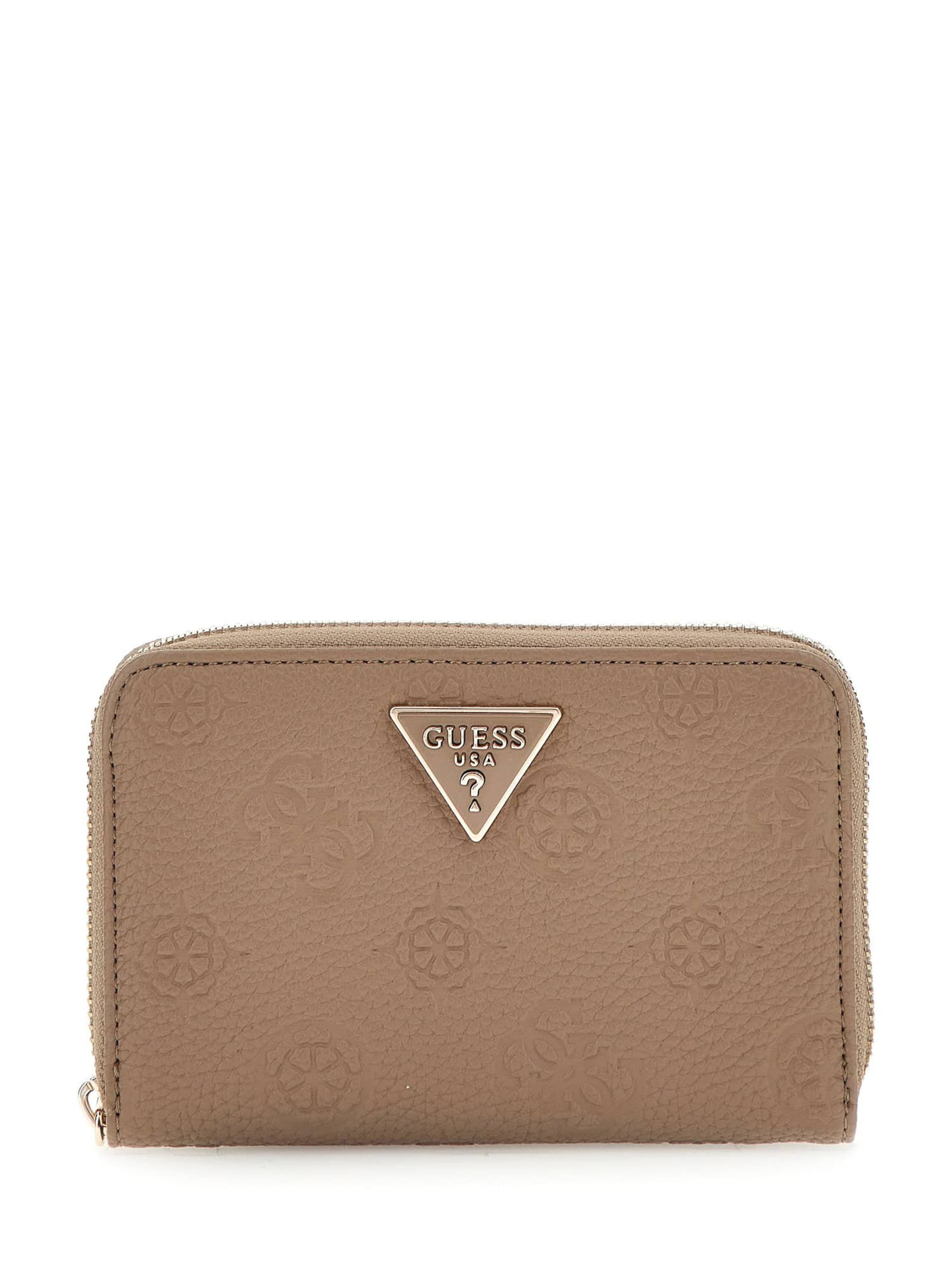 GUESS Plånbok 'Cresidia' i beige: framsida