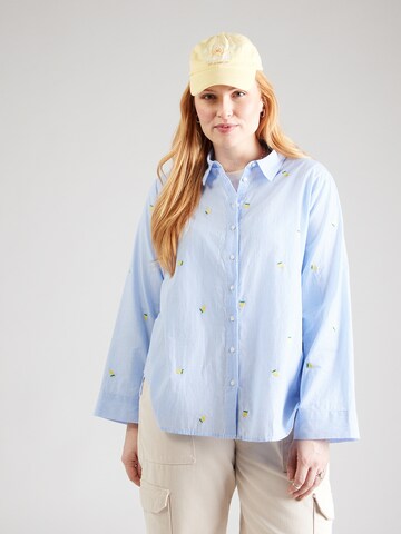 ONLY Carmakoma - Blusa 'CARNEW LINA GRACE' en azul: frente