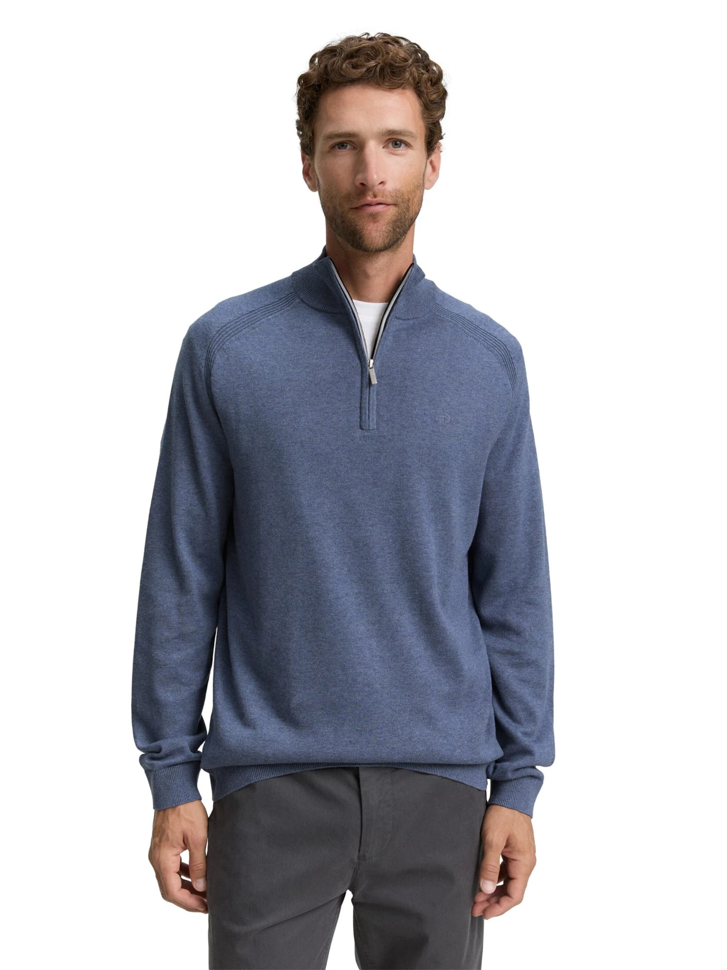 TOM TAILOR Sweater in Blue: front