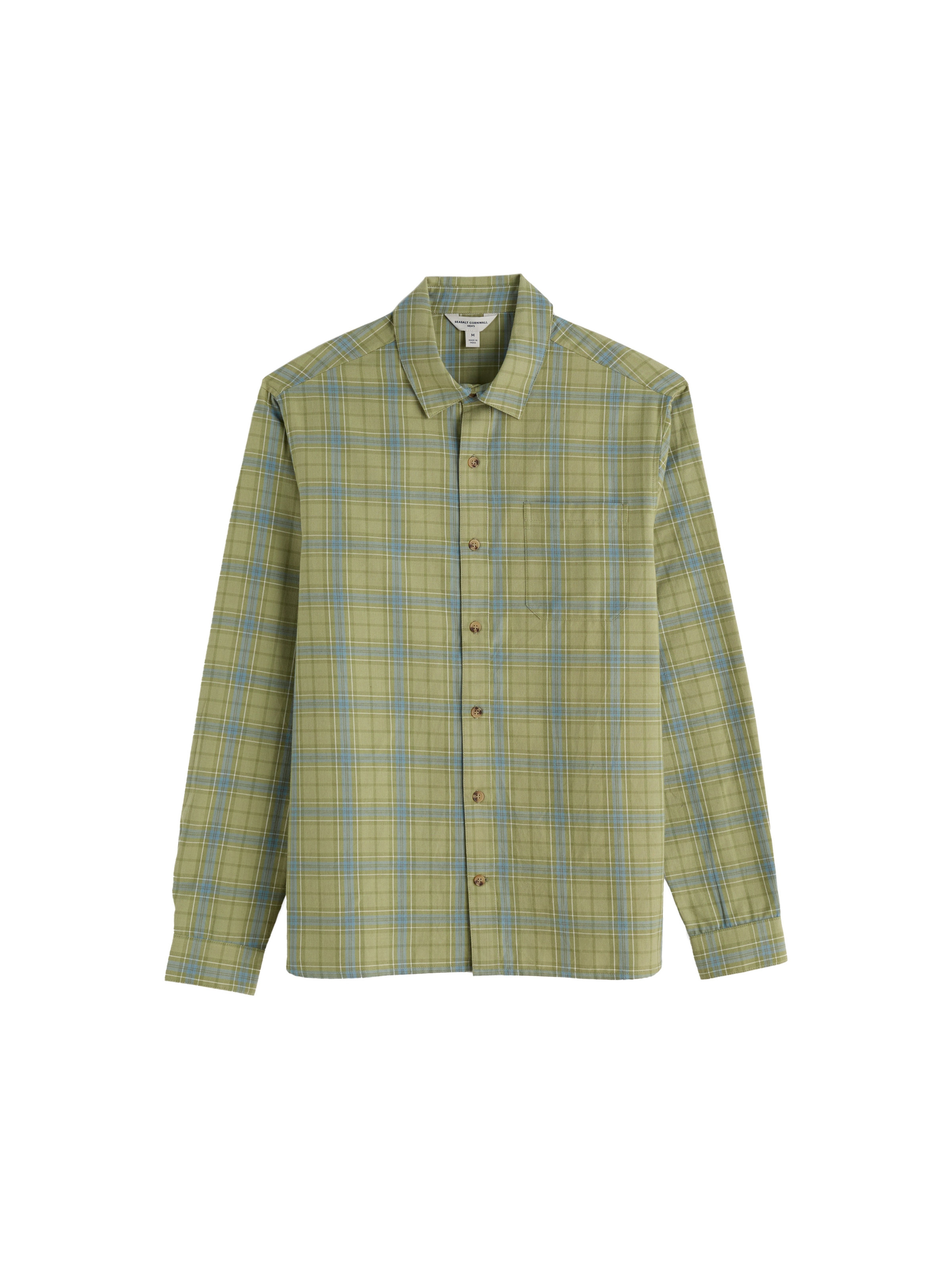 Regular fit Camicia di Seasalt Cornwall in verde: frontale