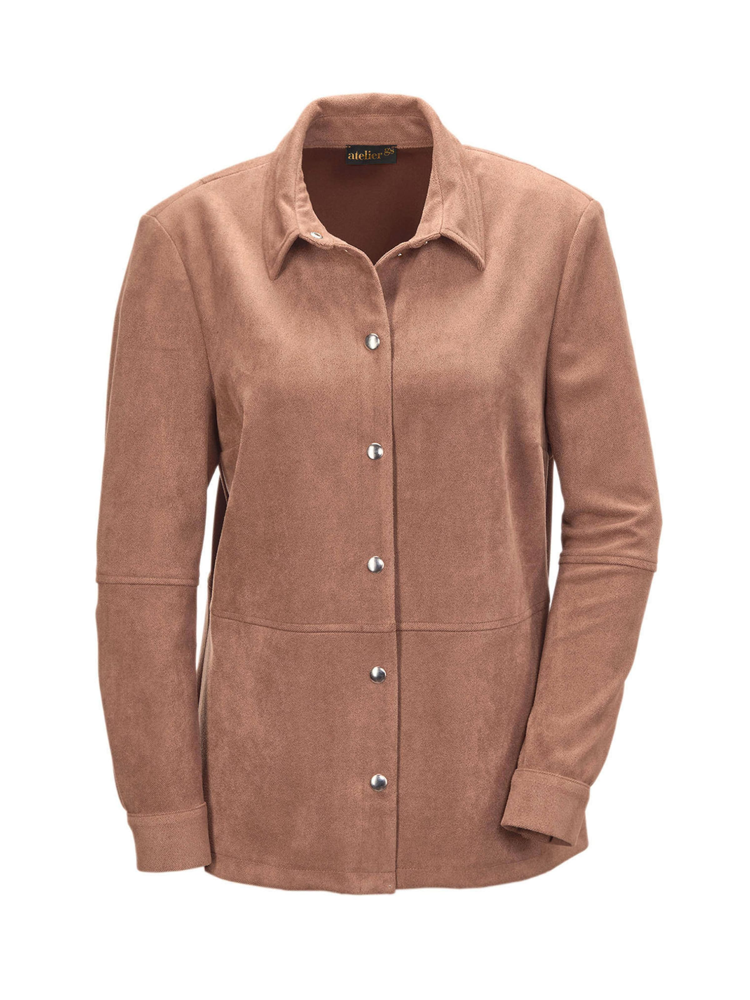 Goldner Bluse in Braun: Vorderseite