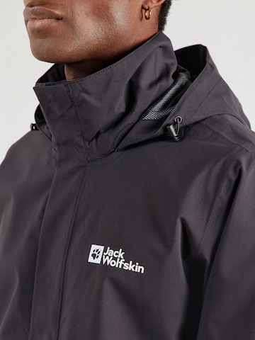 Veste outdoor 'Trailtime 2l' JACK WOLFSKIN en noir
