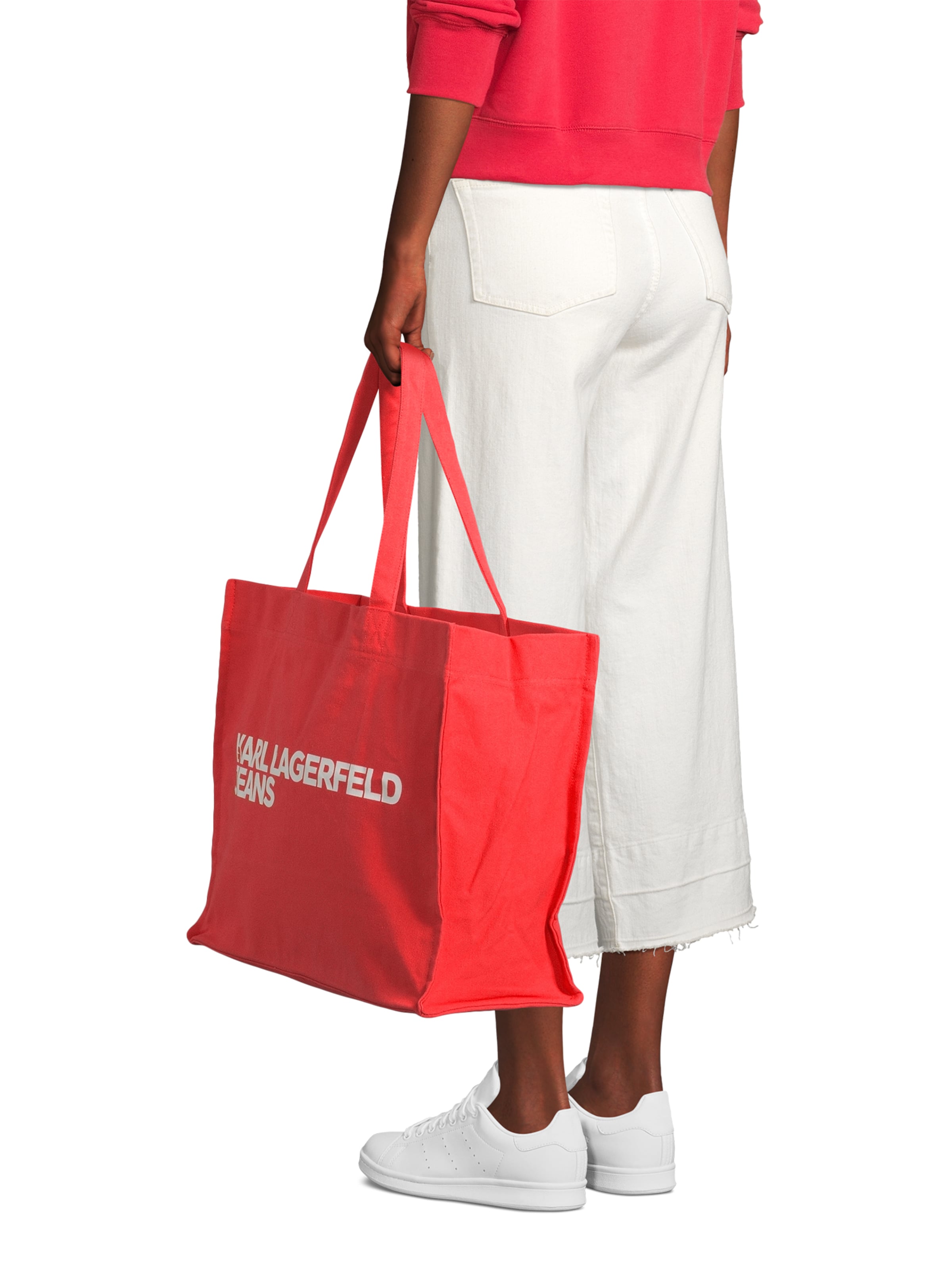 KARL LAGERFELD JEANS Ostoskassi värissä punainen