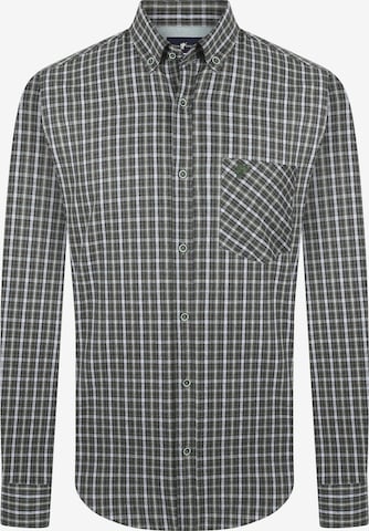 DENIM CULTURE Regular fit Overhemd 'ZENO' in Groen: voorkant