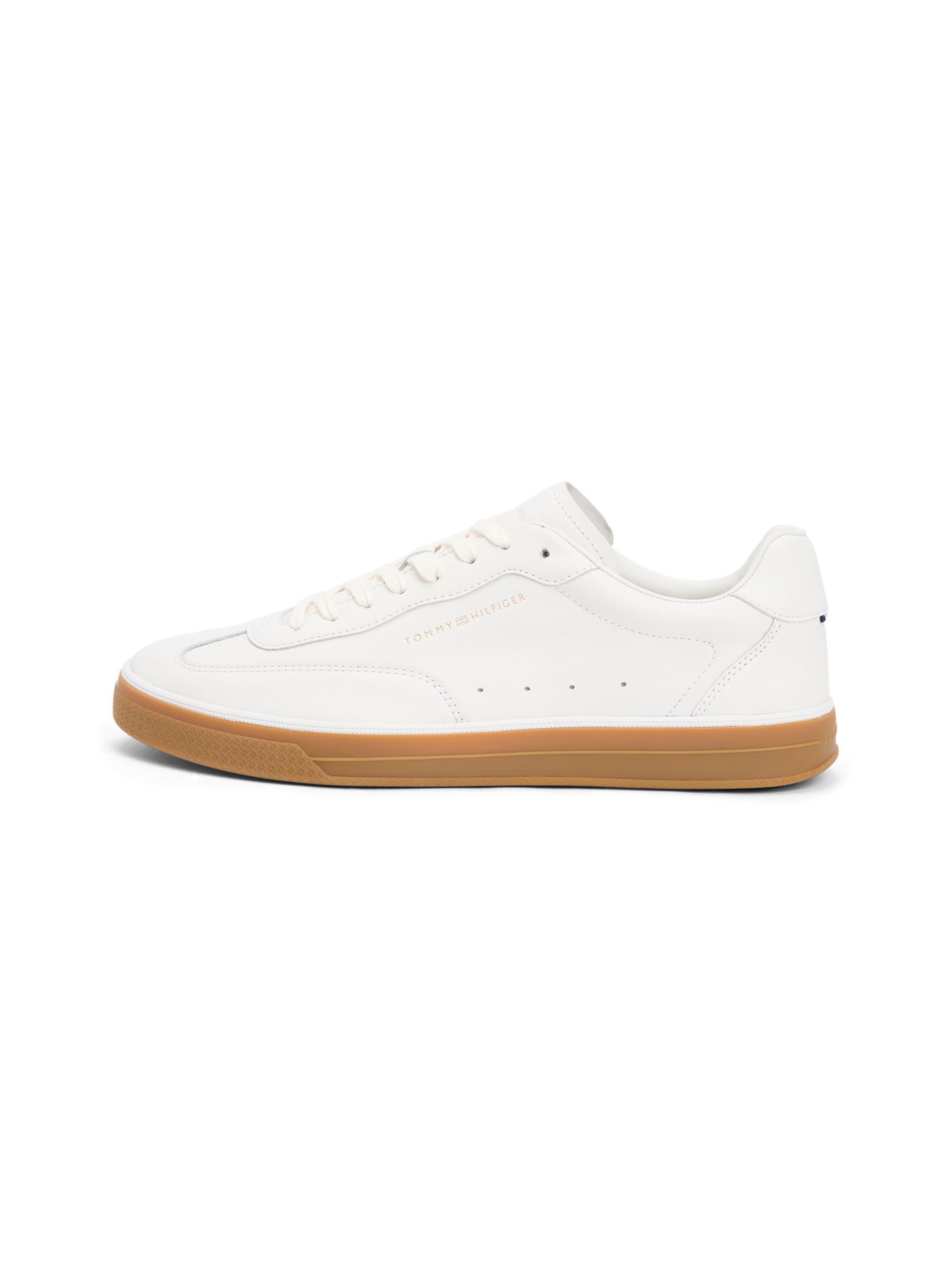Sneaker low de la TOMMY HILFIGER pe alb: față
