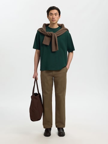 SELECTED - Camiseta en verde