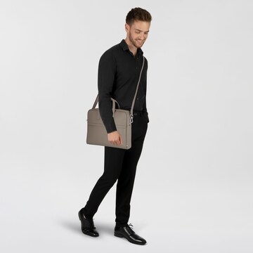 Borsa portadocumenti 'Zair' di BOSS in grigio