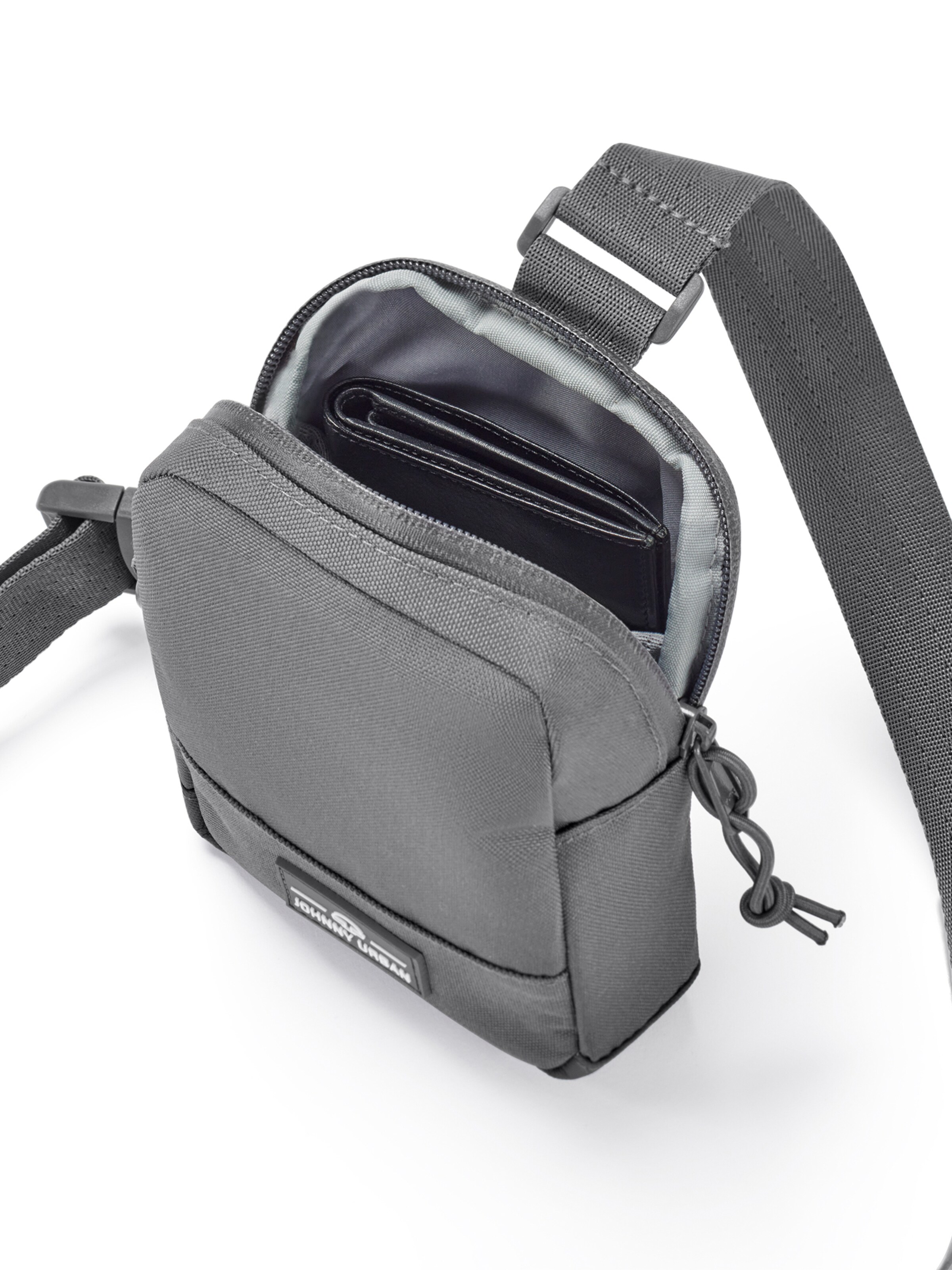 Johnny Urban Чанта за през рамо тип преметка 'Arthur' в сиво