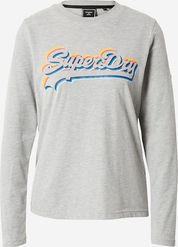 Superdry T-shirt i grå: framsida