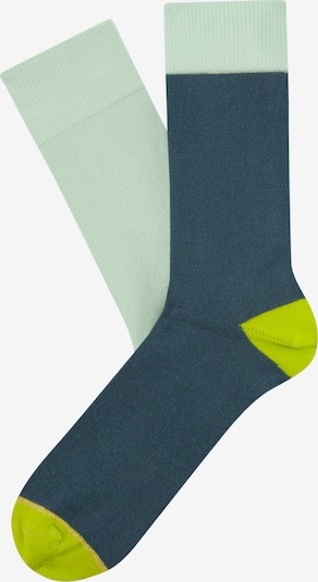 Calzino Cheerio di colore blu colomba / giallo neon / menta, Visualizzazione prodotti