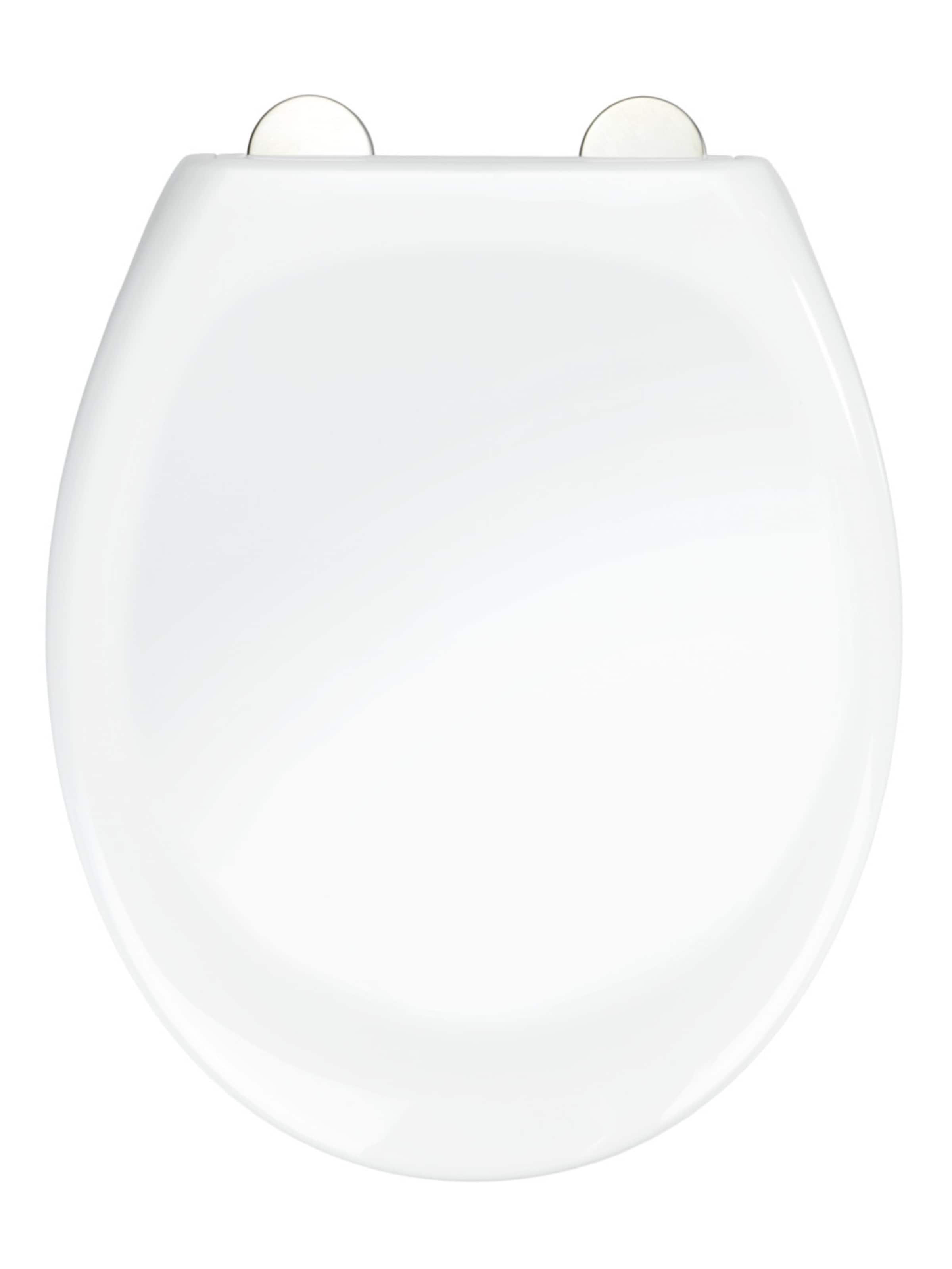 Wenko Toilet Accessories in White: front