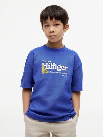 T-Shirt TOMMY HILFIGER en bleu : devant