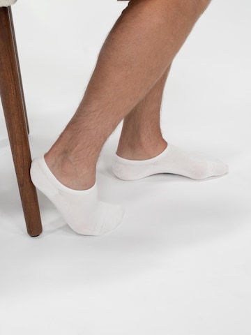 Chaussettes 'Footie (wit)' SOLIT socks en blanc