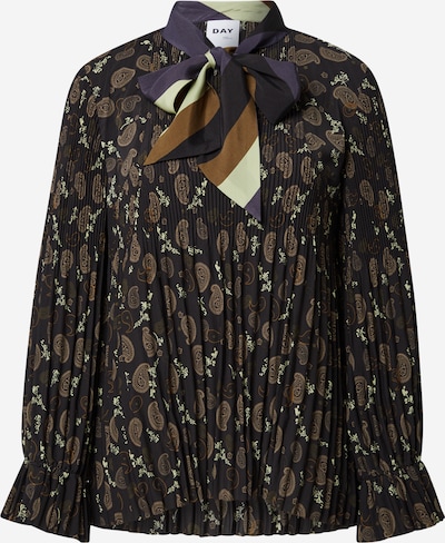 DAY BIRGER ET MIKKELSEN Bluse'Macy' in beige / dunkelblau / braun / schwarz, Produktansicht