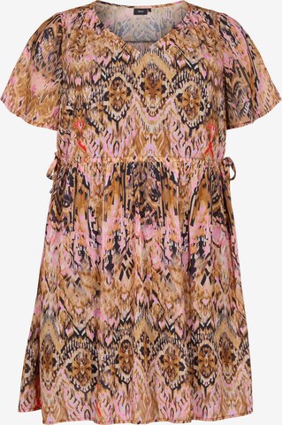 Robe Zizzi en rose : devant