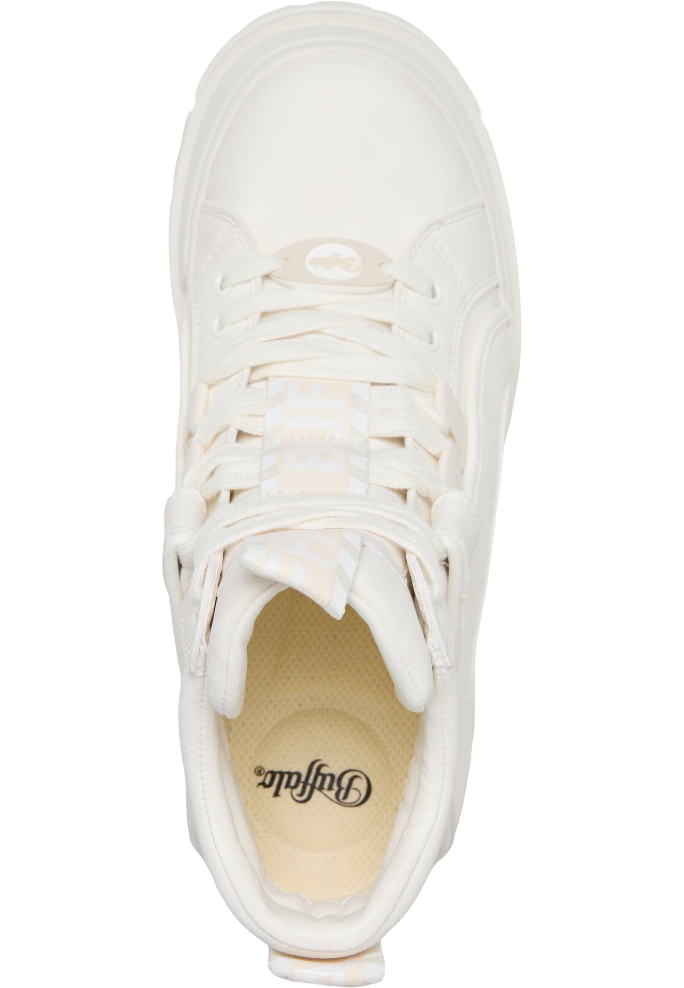 BUFFALO - Bota com atacadores 'Aspha' em branco