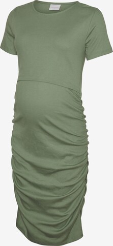 Robe MAMALICIOUS en vert : devant