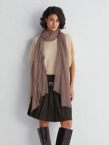 Écharpe SILK & CASHMERE en beige : devant