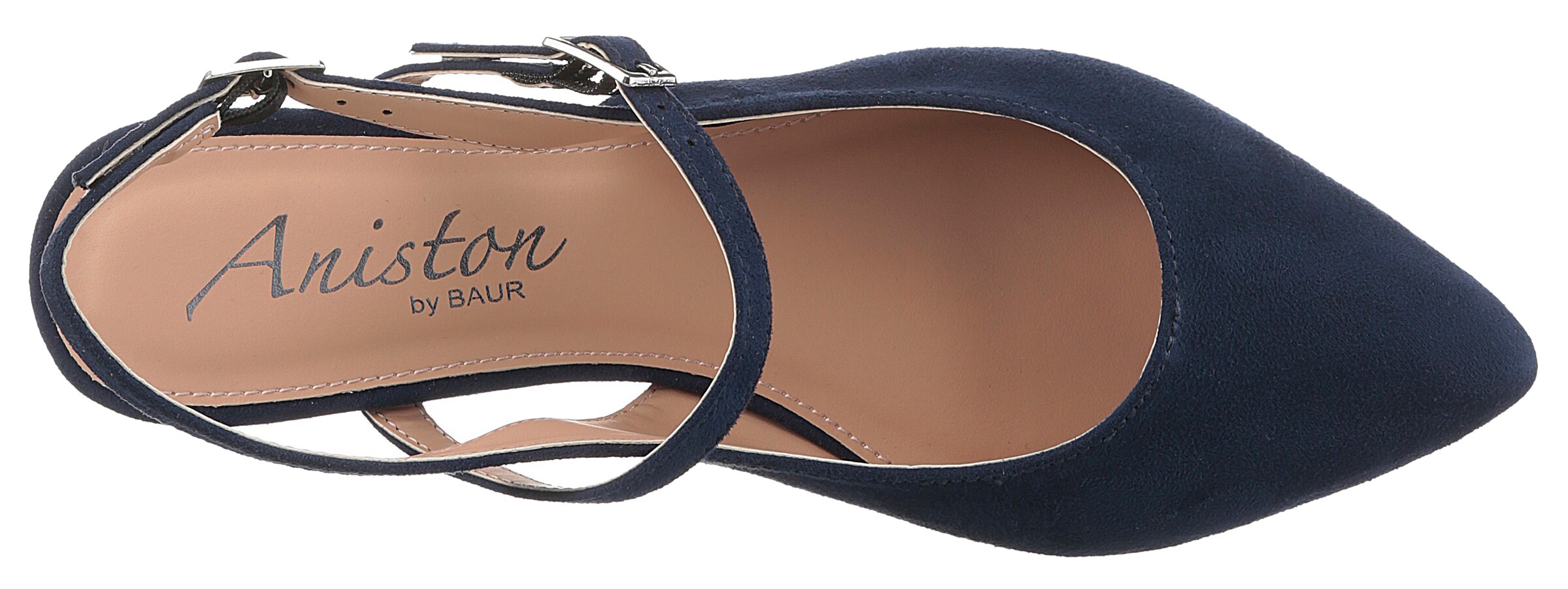 Aniston Ballet Flats with Strap in Blue