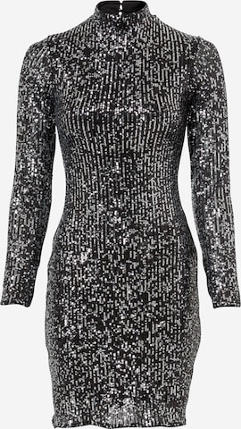 Lipsy Cocktail Dress in Silver: front