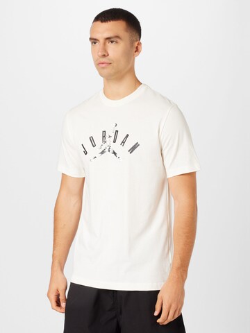 T-Shirt Jordan en blanc : devant