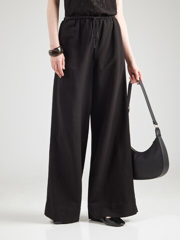 Wide leg Pantaloni di & Other Stories in nero: frontale