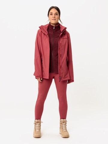 VAUDE Functionele jas ' Rosemoor 3in1 II ' in Rood