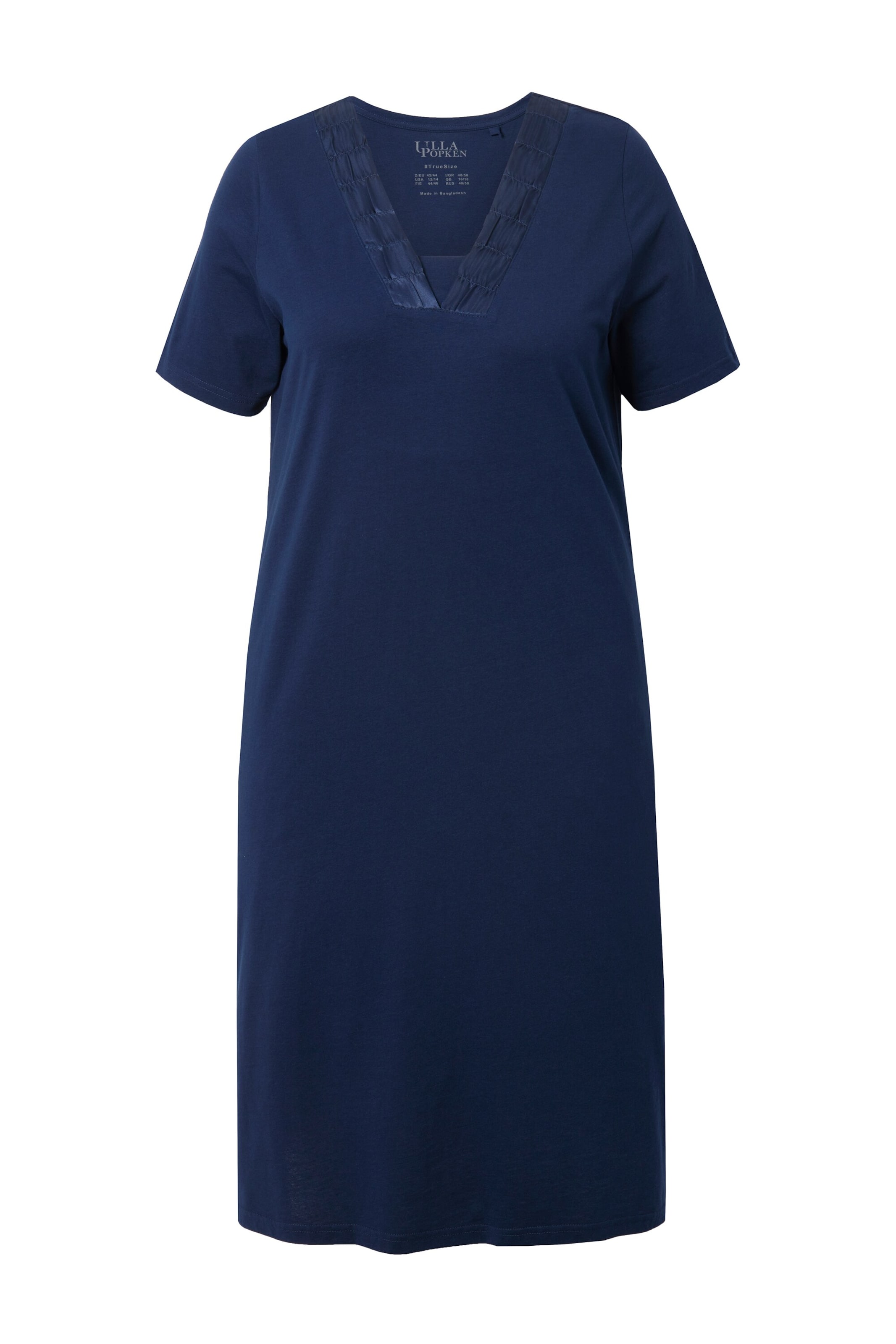 Ulla Popken Nachthemd in Blauw: voorkant