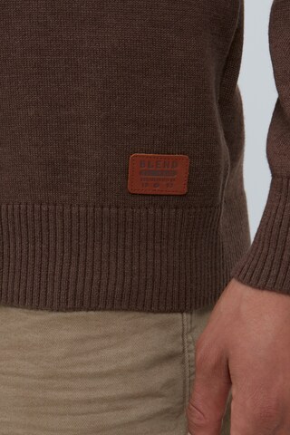 BLEND Knit Cardigan 'Lennard' in Brown