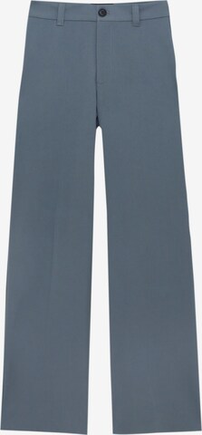 Pull&Bear Wide Leg Hose in Blau: predná strana