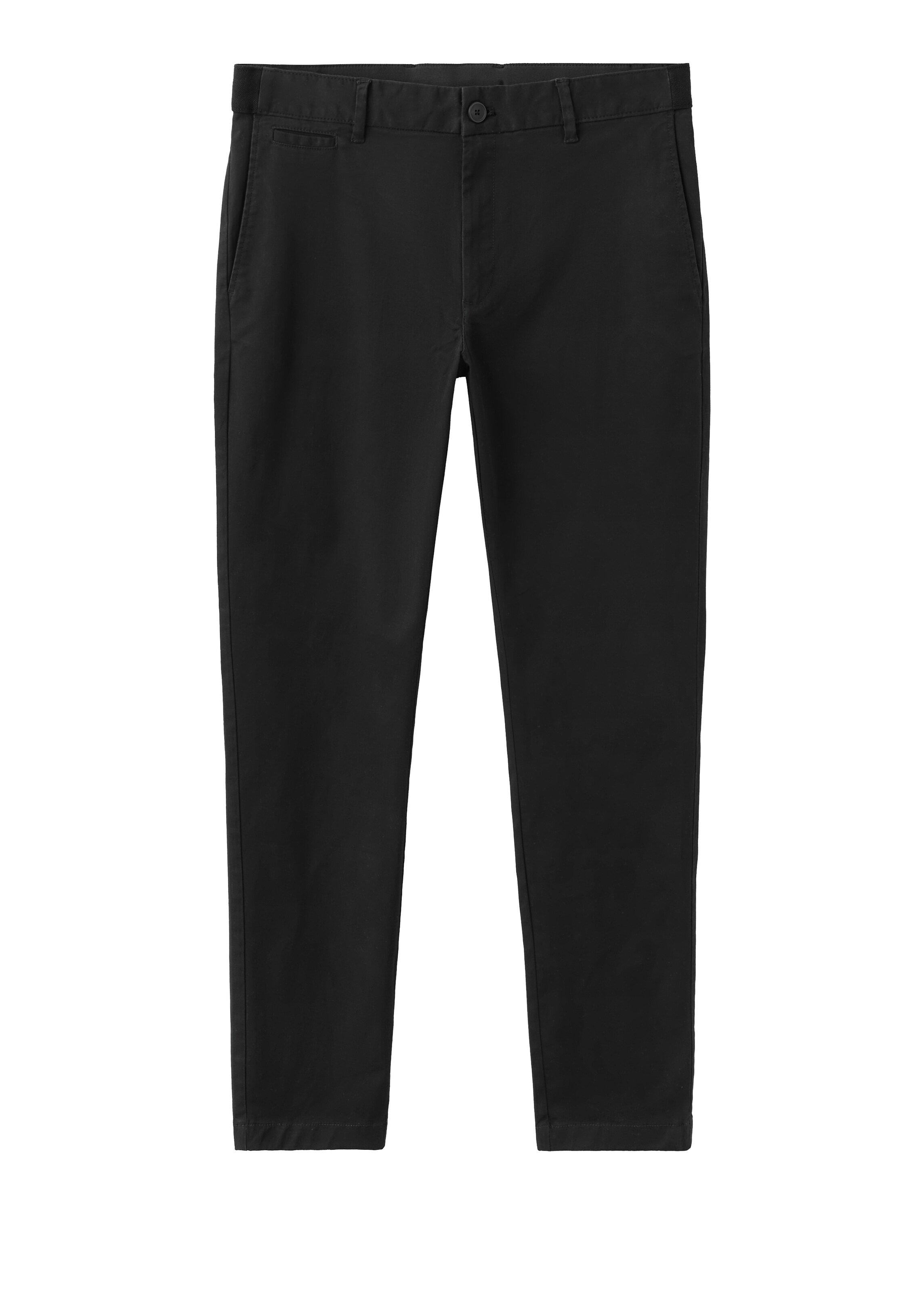 MANGO MAN Chino Pants 'Prato' in Black: front