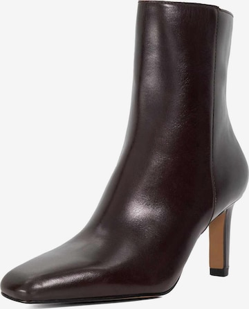 Dune LONDON Stiefelette 'Ovation' in Braun: Vorderseite