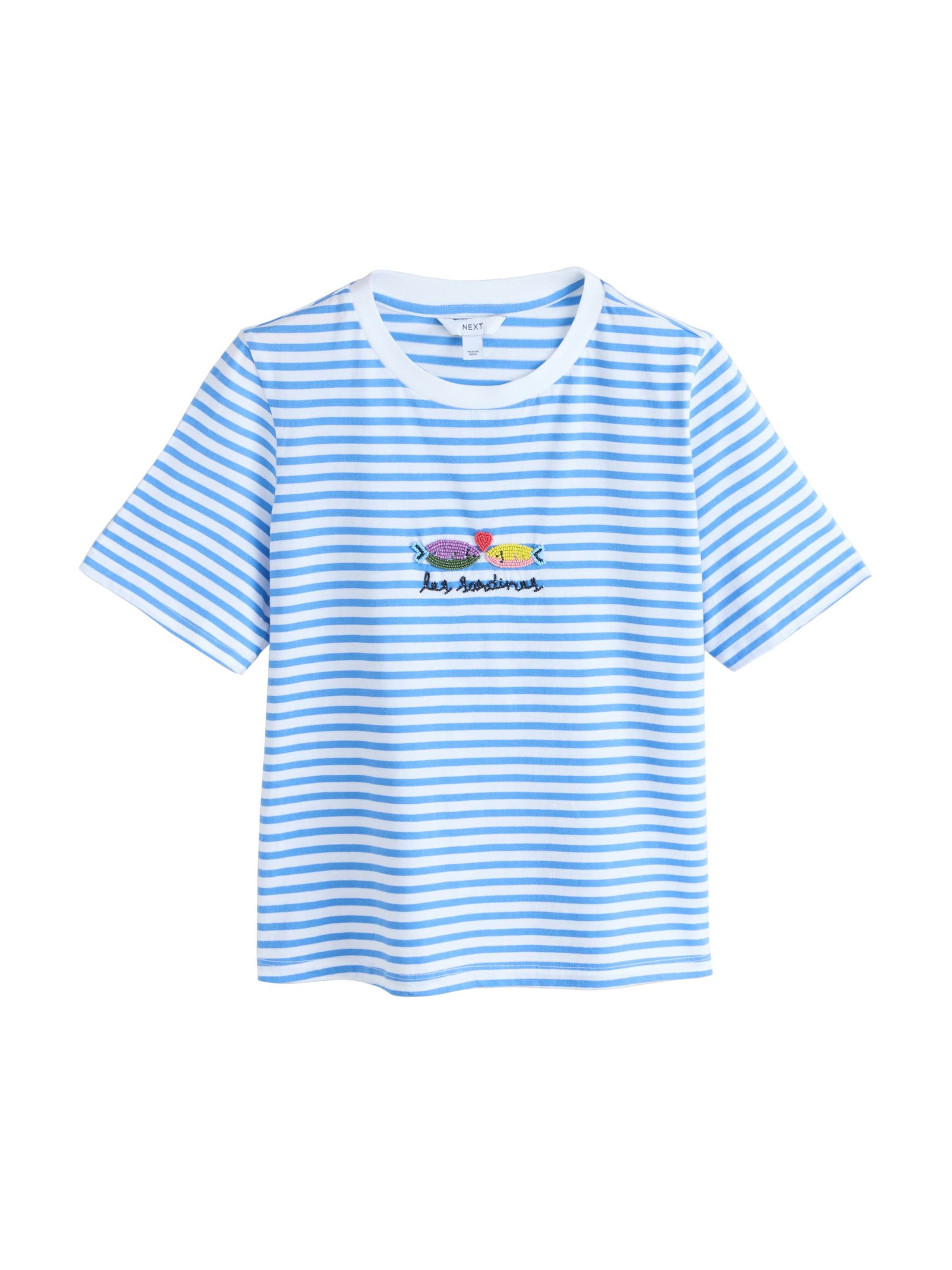 Next Shirt in Blauw: voorkant