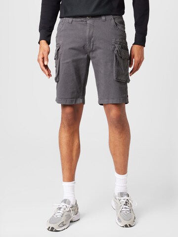 Regular Pantalon cargo ALPHA INDUSTRIES en gris : devant