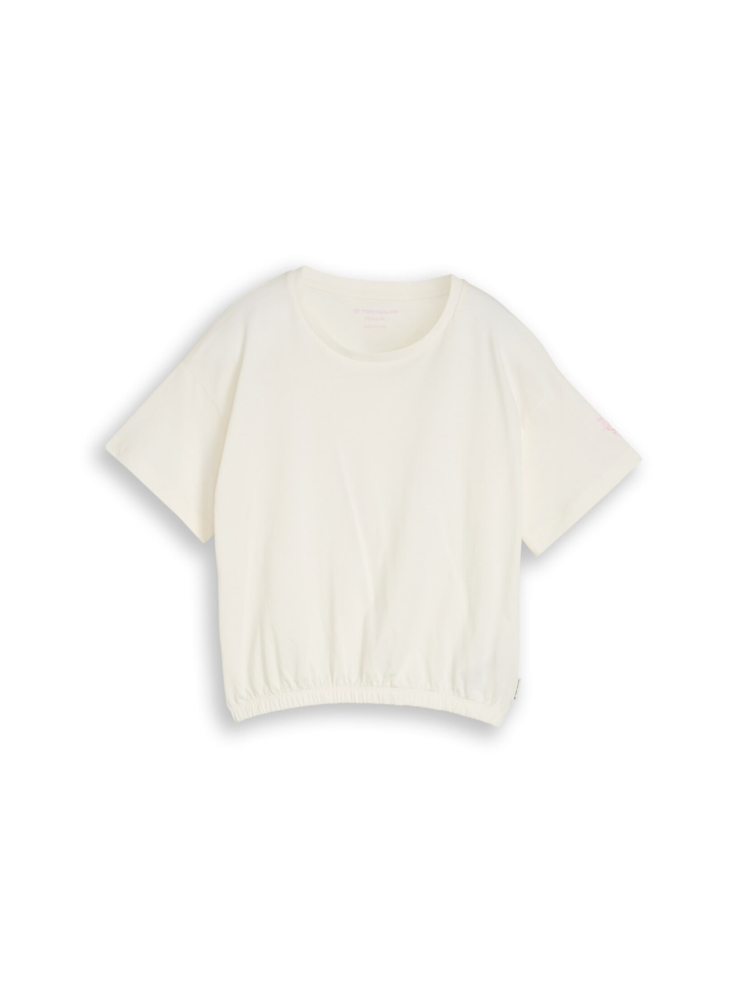 TOM TAILOR Shirt in Wit: voorkant