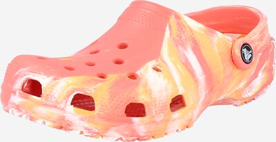 Crocs Gumijas čības tumši dzeltens / koraļļu / balts, Preces skats