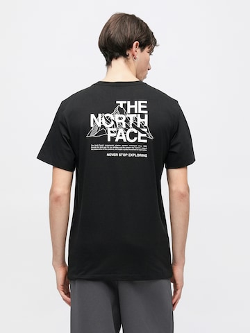 THE NORTH FACE - Camiseta funcional 'Mountain' en negro: frente