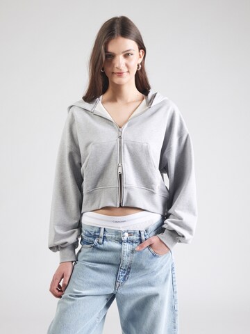 Calvin Klein Jeans Кофта на молнии в Серый: спереди