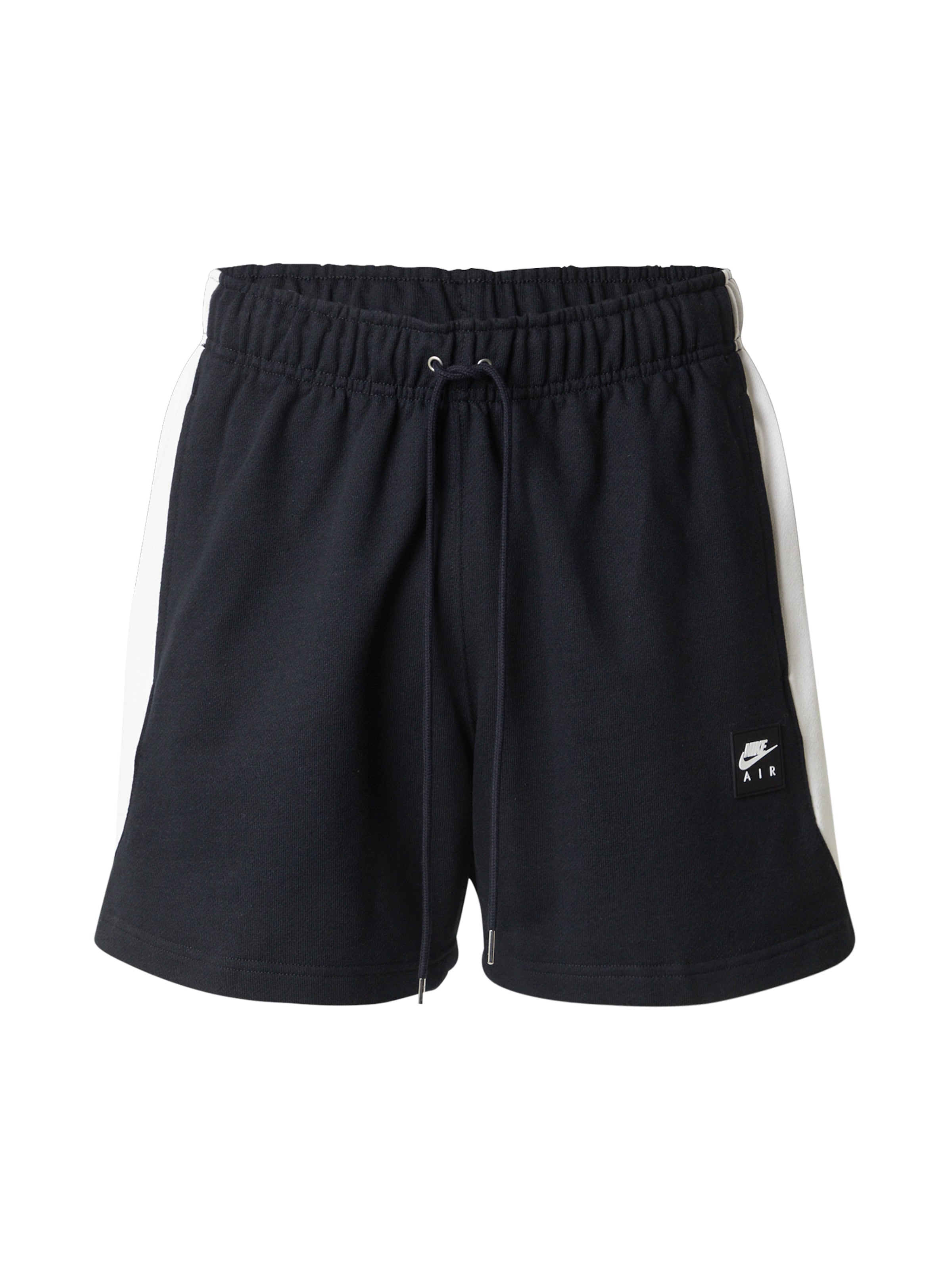 Nike Sportswear Широка кройка Панталон 'AIR' в черно: отпред