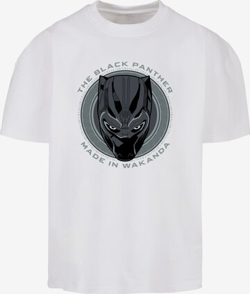 T-Shirt 'Marvel Black Panther Made in Wakanda - Color' F4NT4STIC en blanc : devant