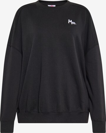 MYMO Sweatshirt in Zwart: voorkant