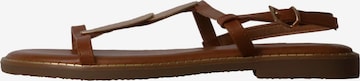 Super Mode - Sandalias 'Flache Riemchensandalen von Loevah Paris' en marrón: frente