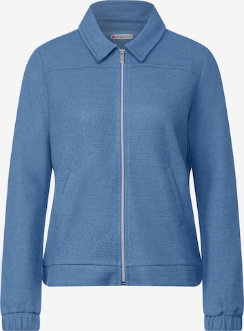 STREET ONE Sweatjacke in Blau: predná strana