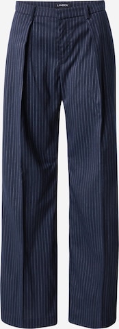 LindexLoosefit Hlače na crtu 'George' - plava boja: prednji dio