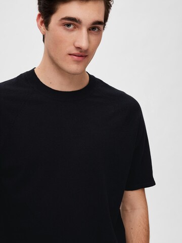 SELECTED Pullover 'Daniel' in Schwarz