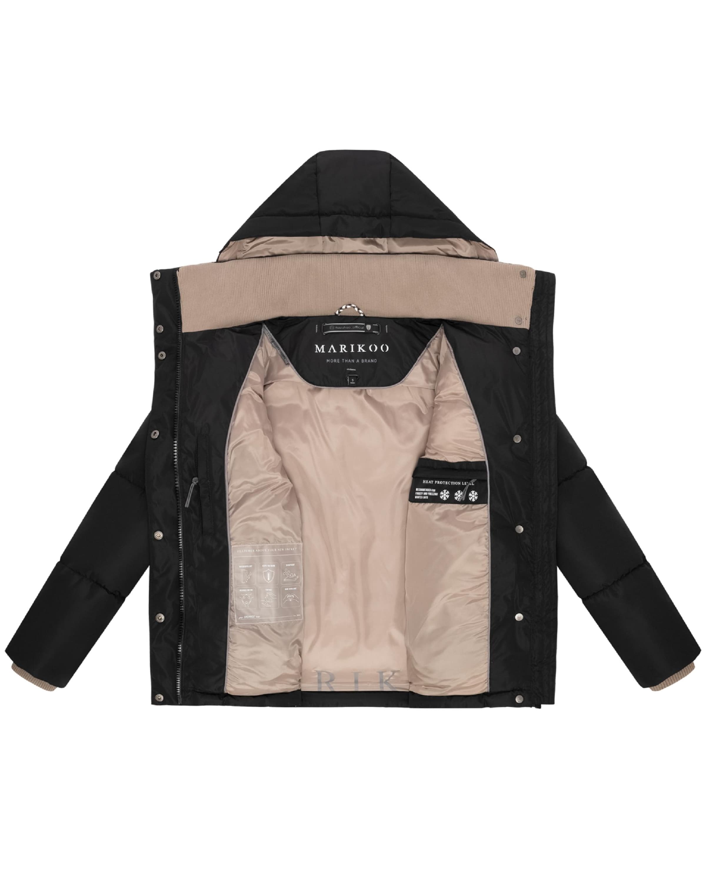 Giacca invernale 'Omariaa 16' di MARIKOO in nero