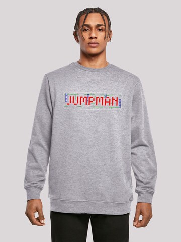 F4NT4STIC Sweatshirt 'SEVENSQUARED' in Grijs: voorkant