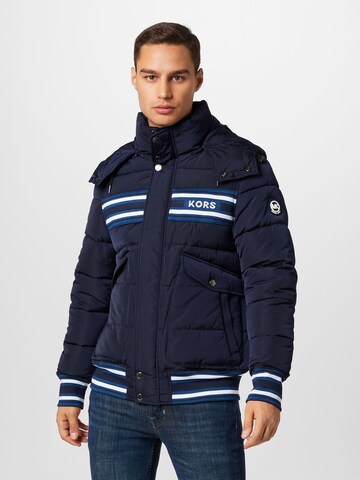 Michael Kors Between-season jacket 'RACING' in Blue: front