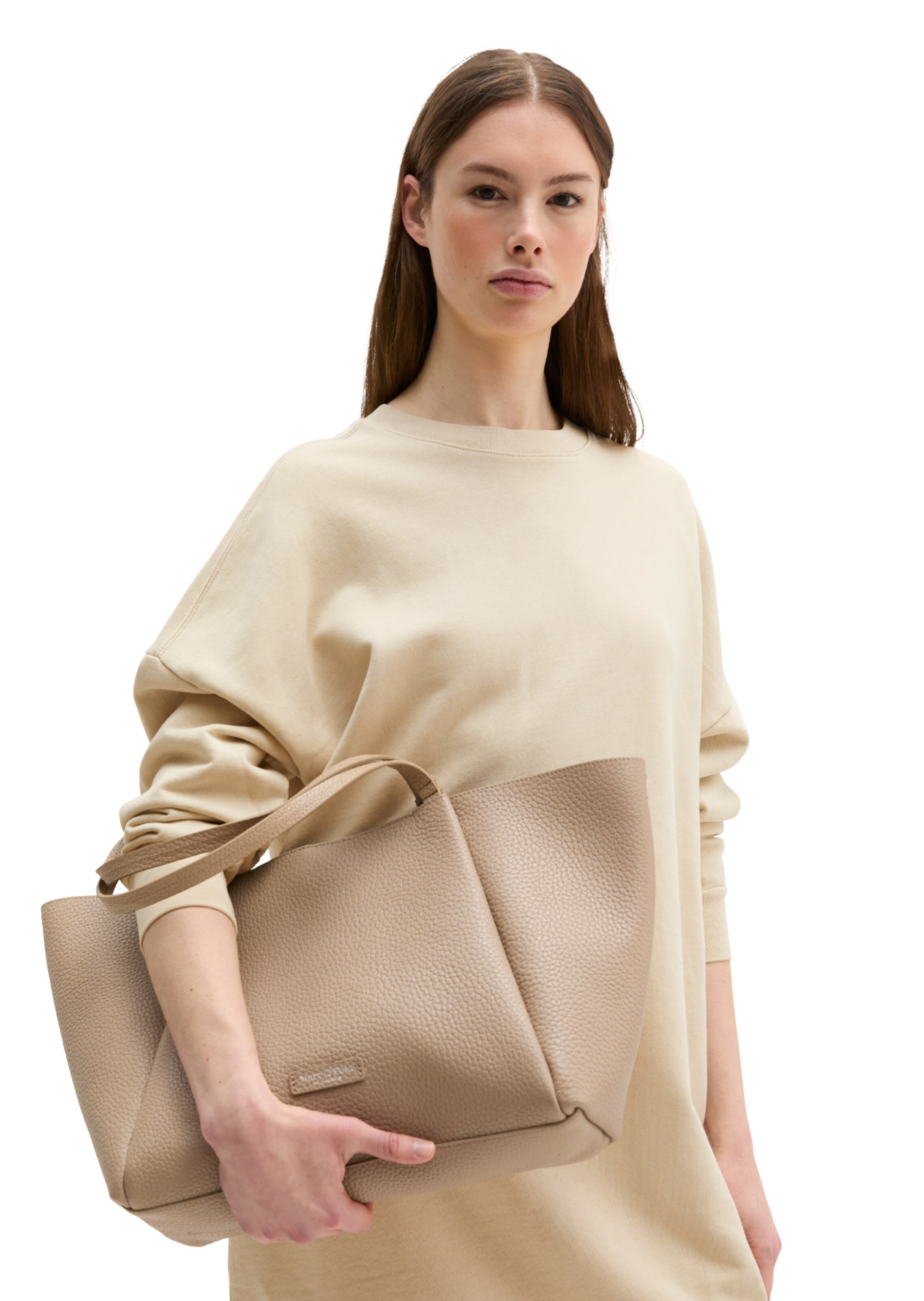 Marc O'Polo Shopper in Brown: front