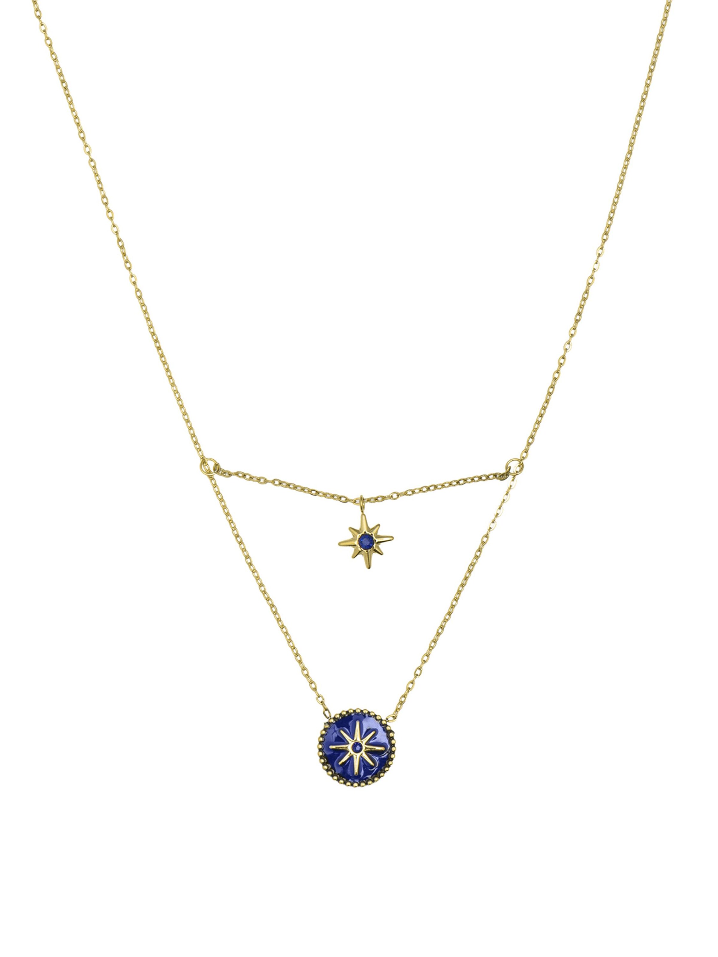 Luxenter Kæde 'Iskha' i blandingsfarvet: forside